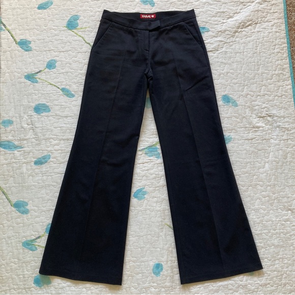 VTG 00s Low Rise Front Pleated Killah Flare Pants ♠️ - Picture 3 of 10